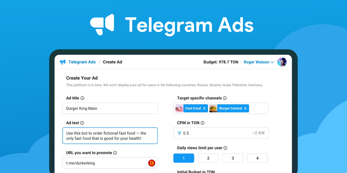 تلگرام ادز چیست + نحوه ایجاد آگهی در Telegram Ads